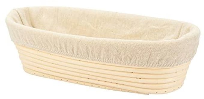 Ovale Lange Banneton Brotform 9.8 inch – Perfect voor Brooddeeg Rijs
