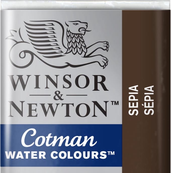 W&N Cotman Waterverf Half Napje SEPIA