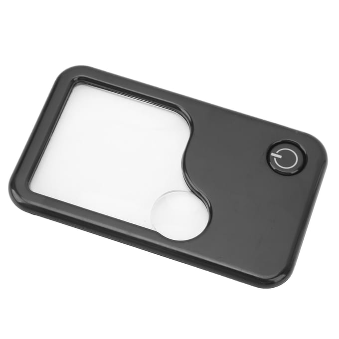 Vergrootglas Kaart Mini Draagbaar Creditcardformaat Vergrootglas met LED-licht voor Make-up Juweliers