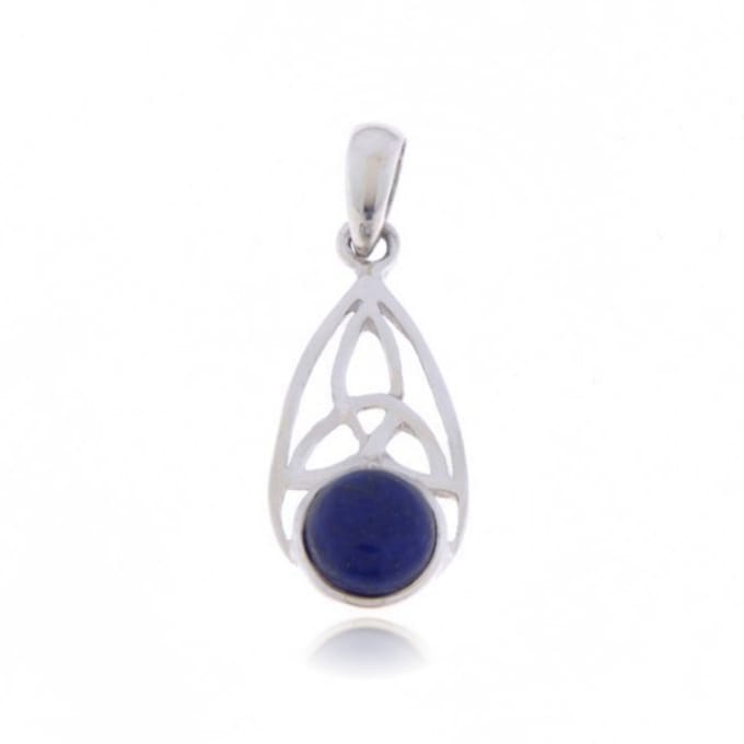 SilverGems Zilveren hanger met Lapis Lazuli edelsteen