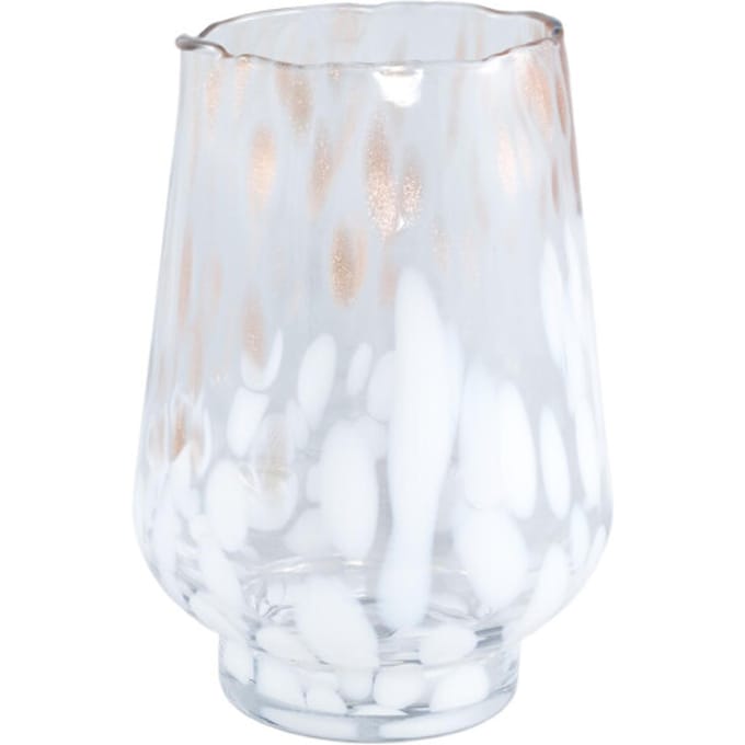 PTMD - Windlicht Angelina - Wit - 19x19x26cm