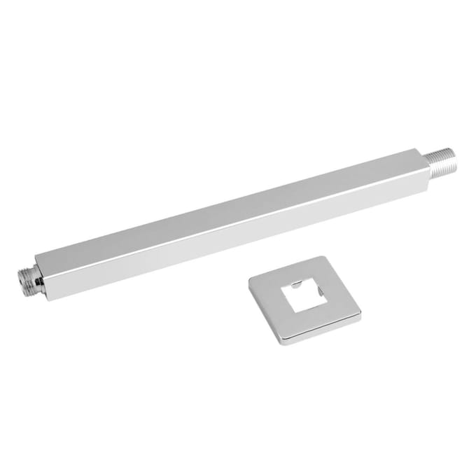 30cm Chroom Vierkante Plafond Douche Verlengarm Wandmontage voor Badkamer Douchekop white