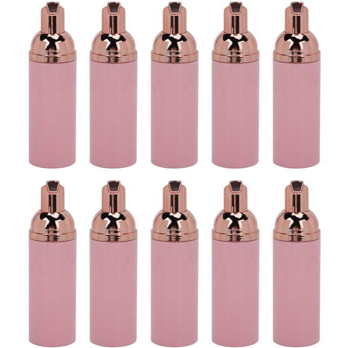 10 stuks Schuimpompfles 50ml Druktype Transparant Ontwerp Duurzaam PET Grote Opening Schuimdispenser voor Schuimende Shampoo gray
