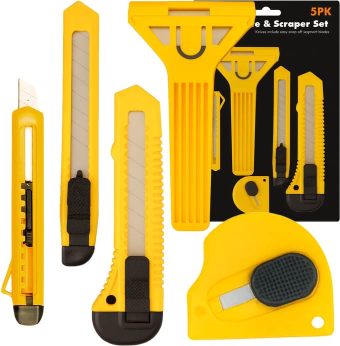 Handy Homes - Tapijtmes - Set van 4 - Roestvrij - Ergonomische Greep