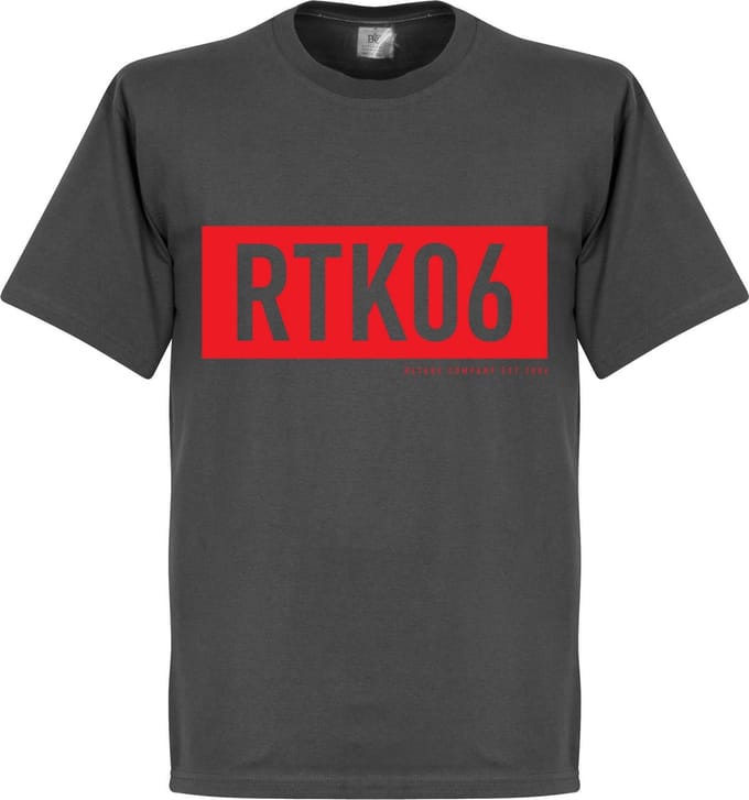 Retake RTK06 Bar T-Shirt - Donker Grijs - M