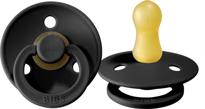 BIBS Fopspeen Maat 1 - 0-6 maanden - Black