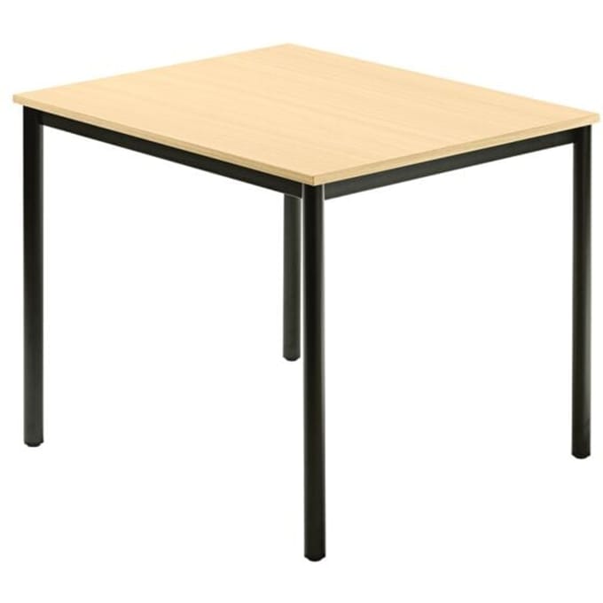 Vergadertafel DR08 »Barcelona« 80x80 cm vierkant onderstel zwart