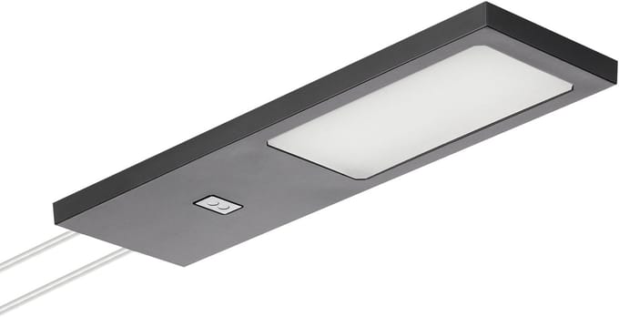 SOTECH set van 1 LED meubellamp GIULIA II met sensor zwart, 2700K warm wit incl. transformator & verdeler Onderkastverlichting