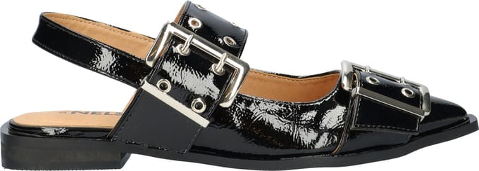 Shoecolate dames instapper - Zwart - Maat 39