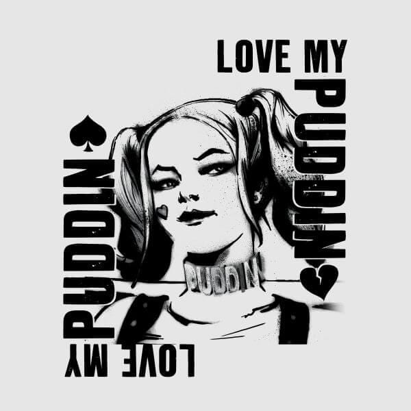 DC Comics Suicide Squad Harley Love Puddin Dames T-shirt - Grijs - S