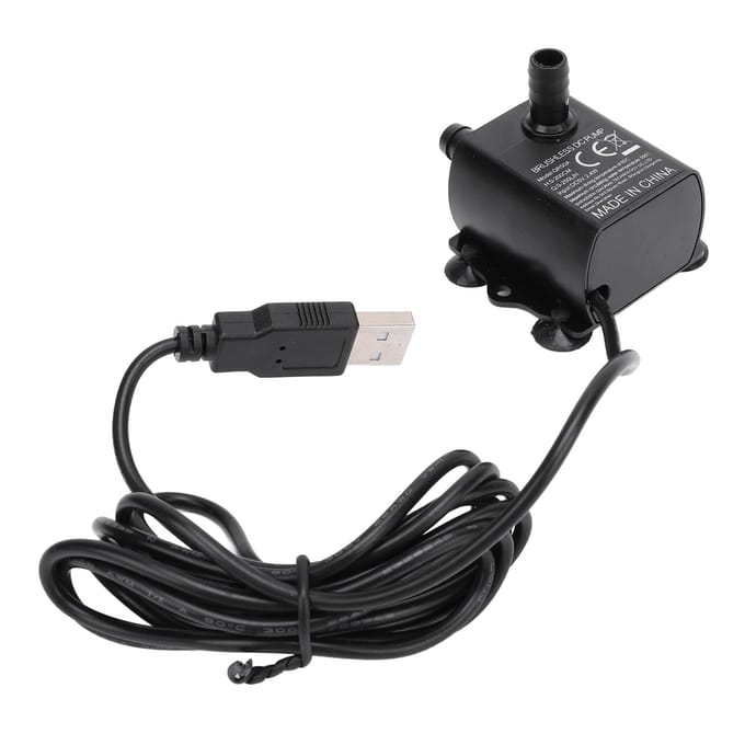 Kleine Onderwater Dompelpomp 0‑200cm Opvoerhoogte 0‑250LPH IP68 Beoordeling DC5V 2.4W USB Waterpomp met LED Indicator