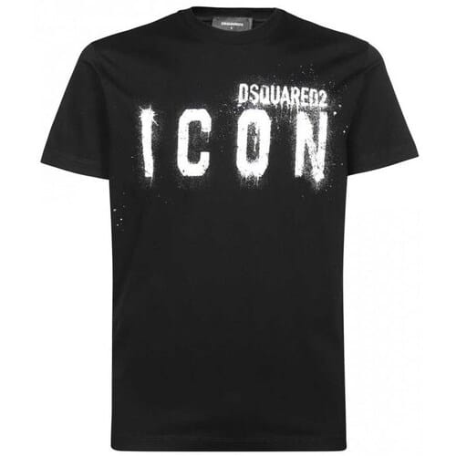 T-shirt DSQUARED2 Icon Noir - Taille: XXL gray