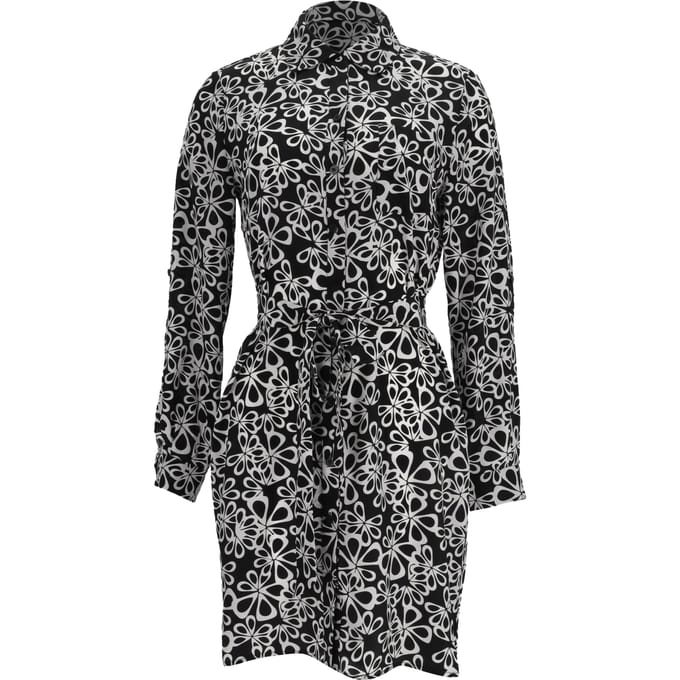 Diane Von Furstenberg mini-jurk met print in zwarte zijde
