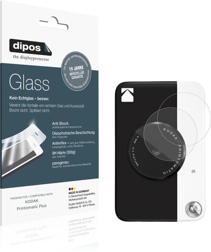 dipos – 2x Matte Pantserfolie geschikt voor KODAK Printomatic Plus | 9H Screenprotector