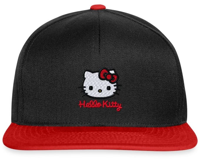 Hello Kitty Geborduurd Portret Snapback cap