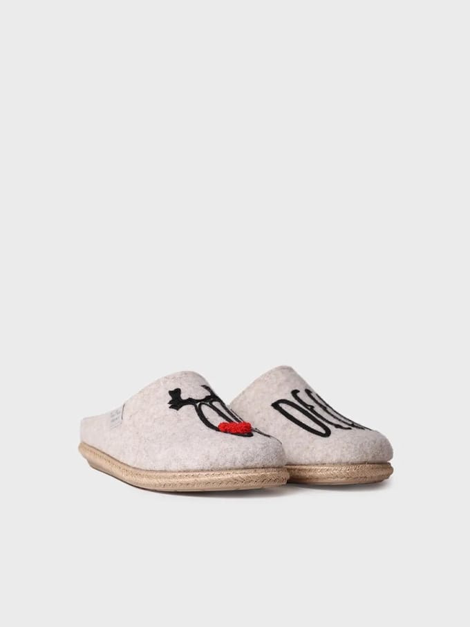 Damesslippers van vilt | DELI-DR