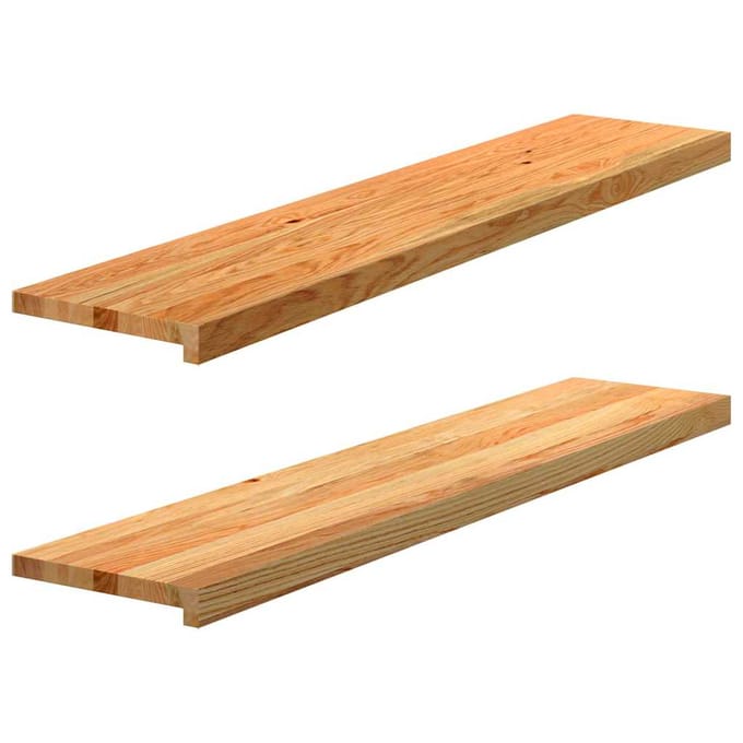 vidaXL - Vensterbanken - 2 - st - 120x25x2 - cm - massief - eikenhout - lichtbruin