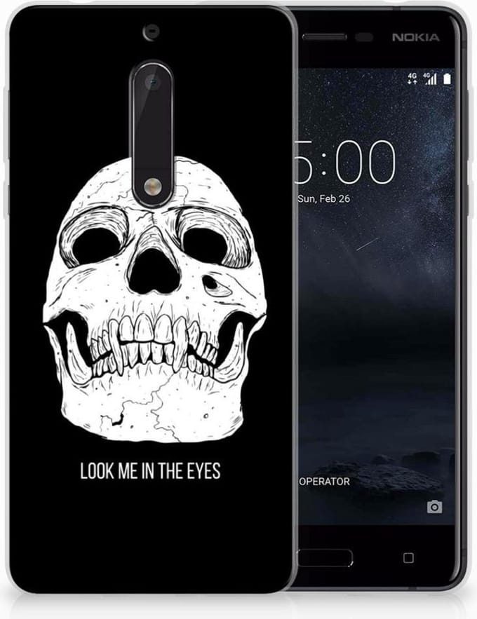 Silicone Back Case Nokia 5 Skull Eyes