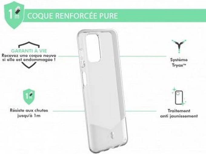 Force Case, Hoesje geschikt voor Samsung Galaxy A12 - PURE Versterkt, Transparant