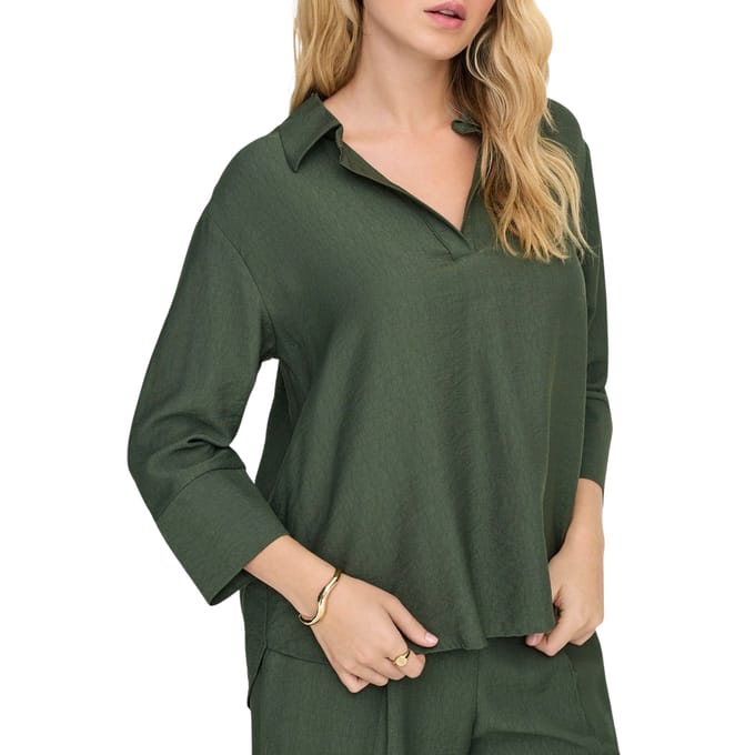 JDY Pepper 3/4 Collar Top Dames - Maat S