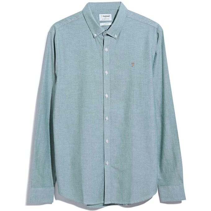 Farah Heren Brewer Slim Shirt (Groen)