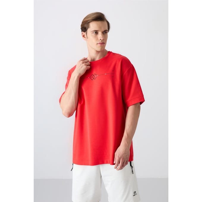 Oversized Geprinte Crew Neck T-shirt