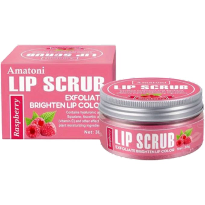 Amatoni Lip Scrub Framboos - 30g