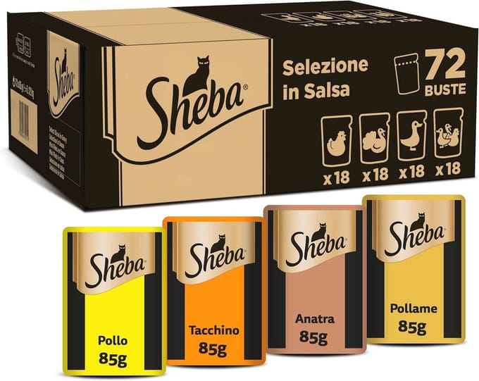 Natte Kattenvoer Gevogelte in Saus - Mini Filets 72 x 85 g