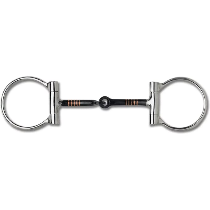 Mors en D voor paard met ringen Waldhausen Snaffle Bit