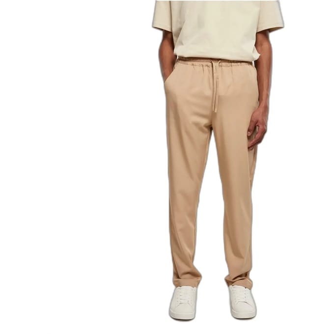 Urban Classics - Tapered Heren joggingbroek - S - Beige