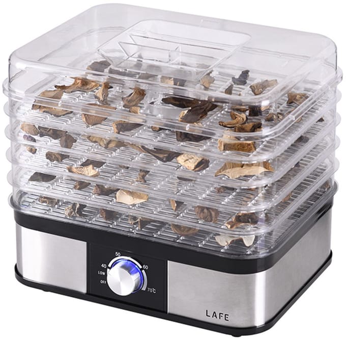 Lafe - Voedseldroger - droger voor fruit en groenten - 250W - 5 zeven - temperatuurregeling, NutriDry
