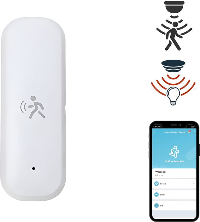 Bewegingssensor Smart - Lichtsensor (Lux) - PIR Sensor - 120° Detectie - Geschikt voor Calex, LSC Smart Connect, Hema, Kruidvat enz.