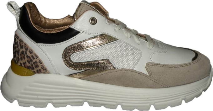 Giga G4110 Lage sneakers - Leren Sneaker - Meisjes - Wit - Maat 34