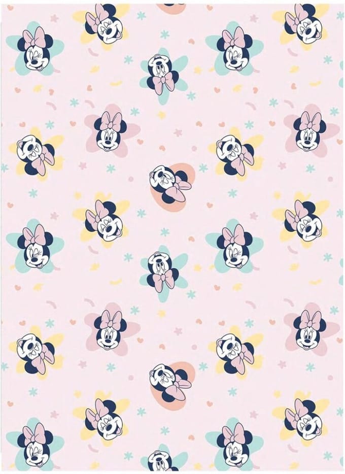 Disney Minnie Mouse Fleeceplaid Stars - 110 x 150 cm - Polyester