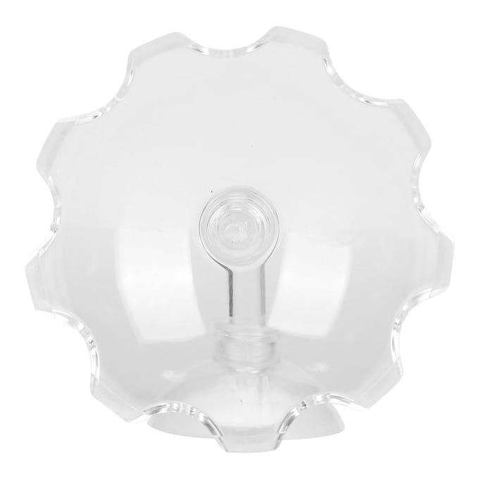 Ensemble de mangeoires pour crevettes d'aquarium en acrylique transparent avec ventouse white