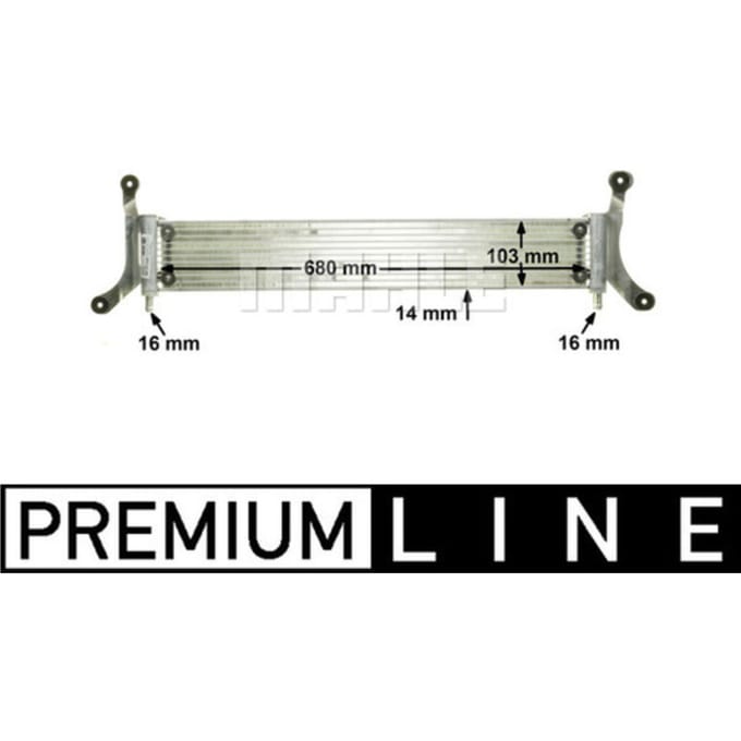 Lage-temperatuurRadiator, laadluchtRadiator MAHLE CIR 6 000P