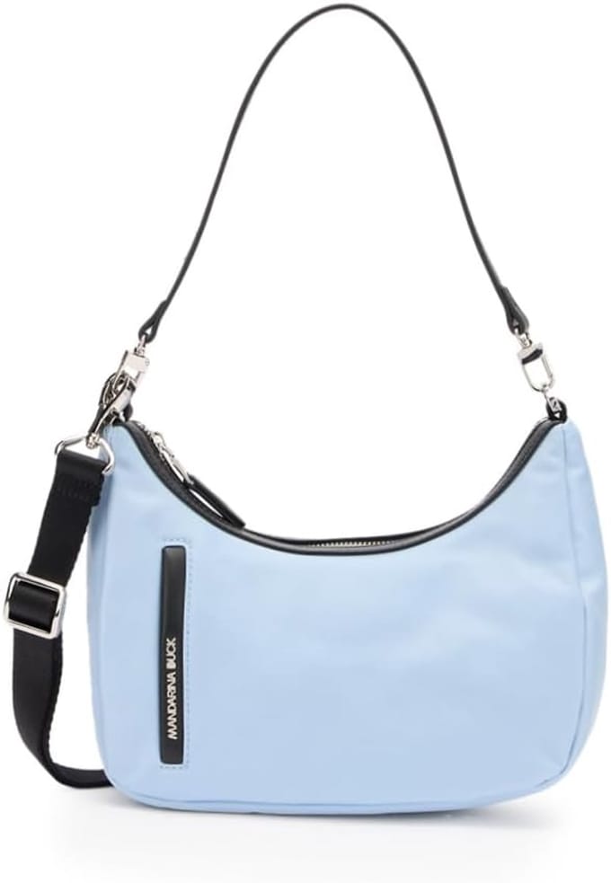 Lichte Nylon Crossover Tas met Verstelbare Schouderband, Ideaal als Schoudertas of Handtas