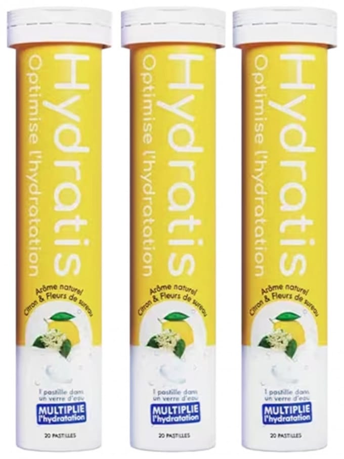 Hydratis Set van 3 x 20 Bruistabletten (Aroma : Citroen)
