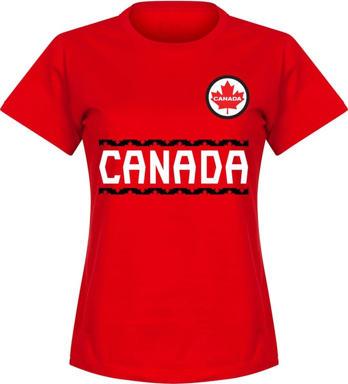 Canada Dames Team T-Shirt - Rood - S