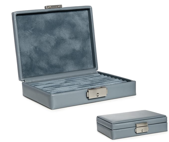 Cavill - Leren Sieradenkoffer - Compacte, Elegante Bewaardoos - Sieradenopslag Reis - Ringendoosje Leer - Organizer voor 10 Ringen