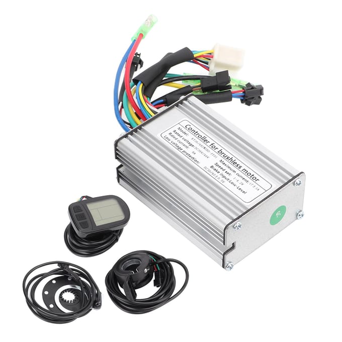 36V48V 350W Elektrische Motor Controller Kit 17A Borstelloze Motor Controller met KT LCD5 Display white