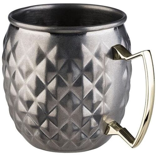 GGM Gastro (6 Stück) Becher - MOSCOW MULE - 500ml - Silber - mit Henkel