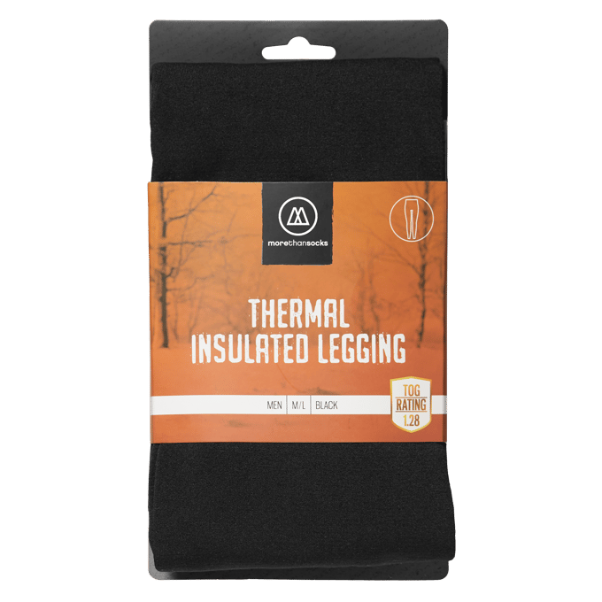 Morethansocks - Thermolegging heren - Maat M t/m XXL - 1-Pack - thermokleding heren - thermo onder legging - legging thermo