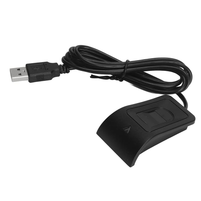 Lecteur de Clé d'Empreinte Digitale Structure Compacte Reconnaissance à Calibrage Automatique Lecteur d'Empreintes Digitales USB pour PC gray