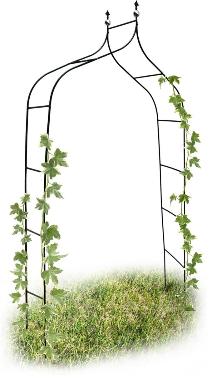 rozenboog - metaal - weervast - 240 cm hoog - groen