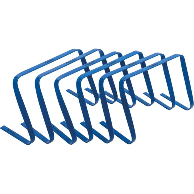 Precision Training - Mini Horden Plat - 30 centimeter - blauw - 6 stuks
