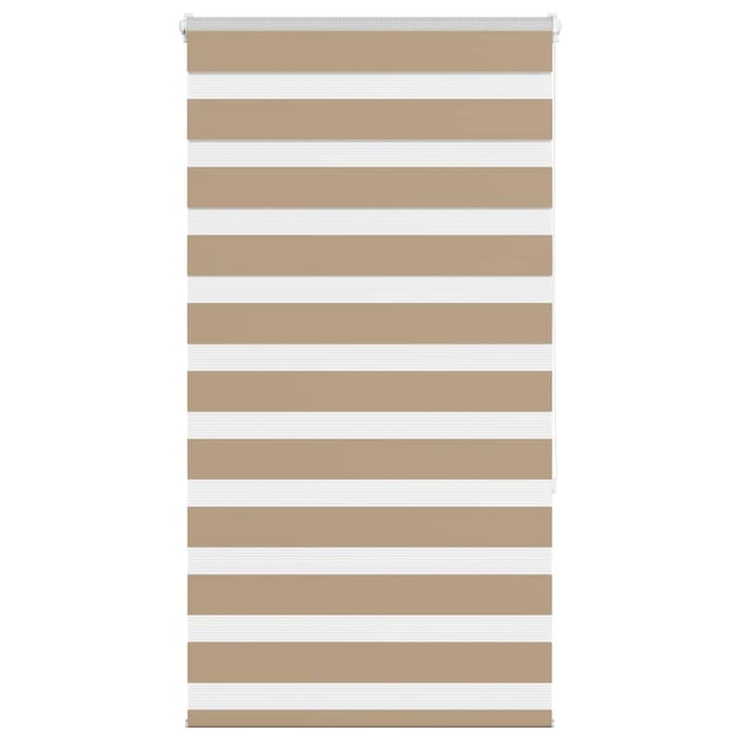 vidaXL - Zebra - Blind - 80x150 - cm - stofbreedte - 75,9 - cm - polyester - zandbruin