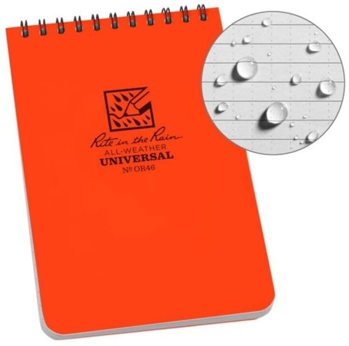 Rite in the Rain All-Weather Notebook - Top Spiraal - Oranje - Nr. OR46 -