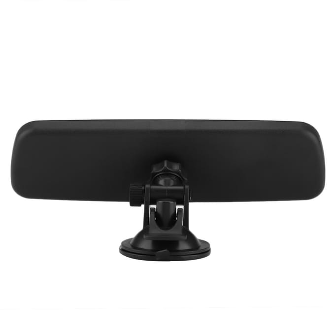 24,8*7cm Auto Voorruit Achteruitkijkspiegel met Zuignapbevestiging Interieur Accessoire black