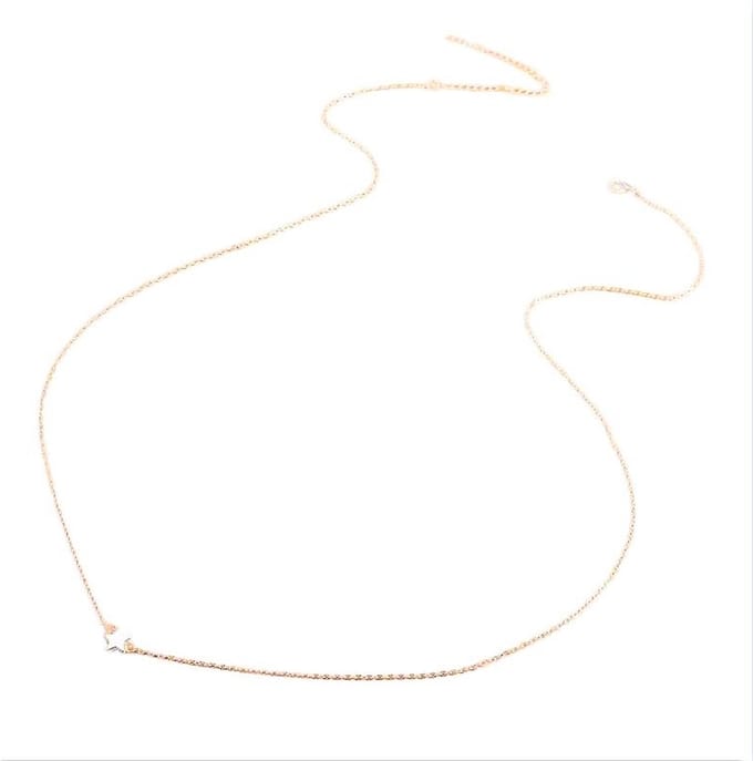 Belly chain - buik ketting - taille ketting - heupketting - boho - 78 + 11 cm - goudkleurig - Ster